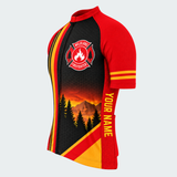 Men's Personalized Wildland Firefighter Skyline Cycling Jersey & Kit — short sleeve jersey — image 04