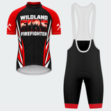 Men's Personalized Wildland Firefighter Blaze Cycling Jersey & Kit — short sleeve bib shorts kit — featured image
