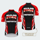 Men's Personalized Wildland Firefighter Blaze Cycling Jersey & Kit — short sleeve jersey — featured image