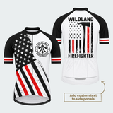 Men's Personalized Wildland Firefighter Iron Badge Cycling Jersey & Kit — short sleeve jersey — featured image