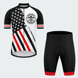 Men's Personalized Wildland Firefighter Iron Badge Cycling Jersey & Kit — short sleeve shorts kit — featured image