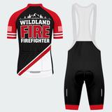 Men's Personalized Wildland Firefighter Timber Ridge Cycling Jersey & Kit — short sleeve bib shorts kit — image 02