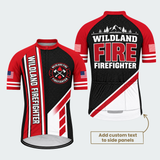Men's Personalized Wildland Firefighter Timber Ridge Cycling Jersey & Kit — short sleeve jersey — featured image