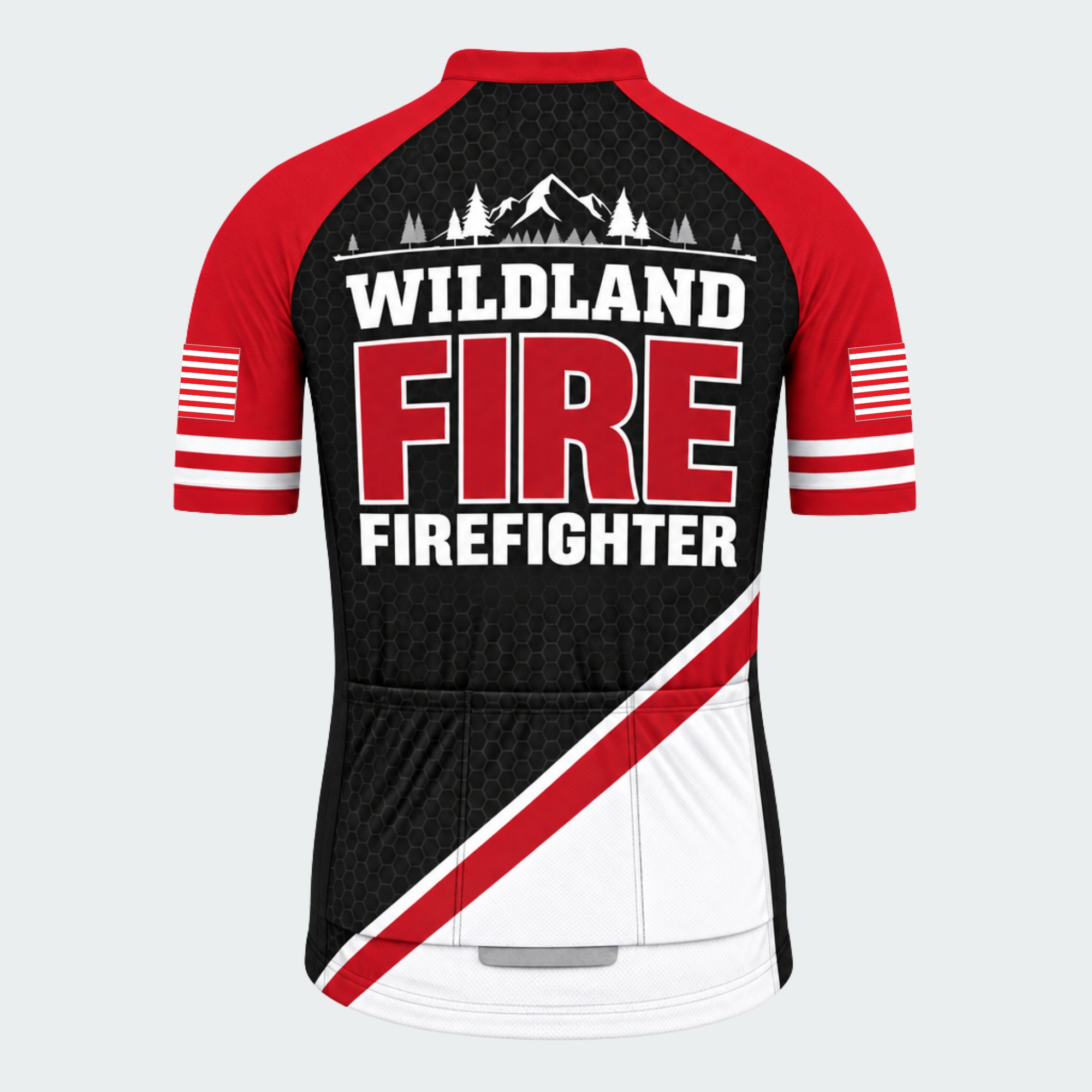 Men's Personalized Wildland Firefighter Timber Ridge Cycling Jersey & Kit — short sleeve jersey — image 03