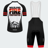 Men's Personalized Wildland Firefighter Ember Ridge Cycling Jersey & Kit — short sleeve bib shorts kit — image 02