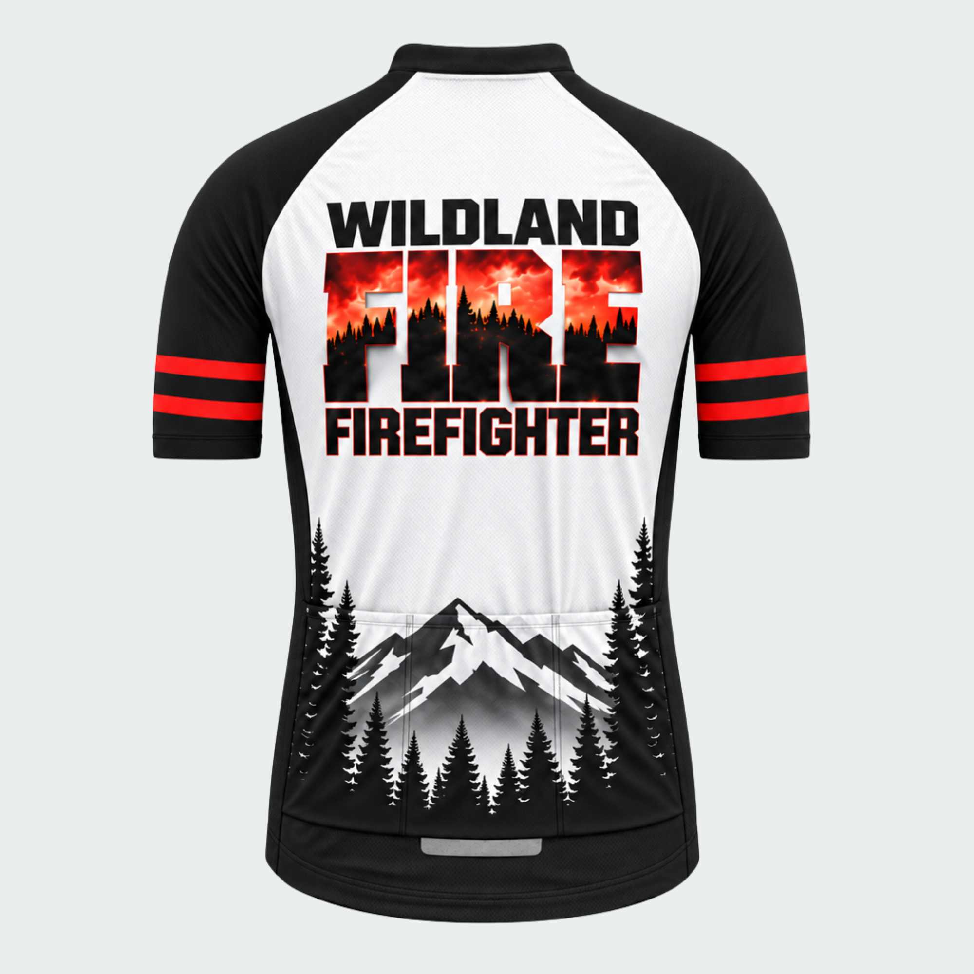 Men's Personalized Wildland Firefighter Ember Ridge Cycling Jersey & Kit — short sleeve jersey — image 03