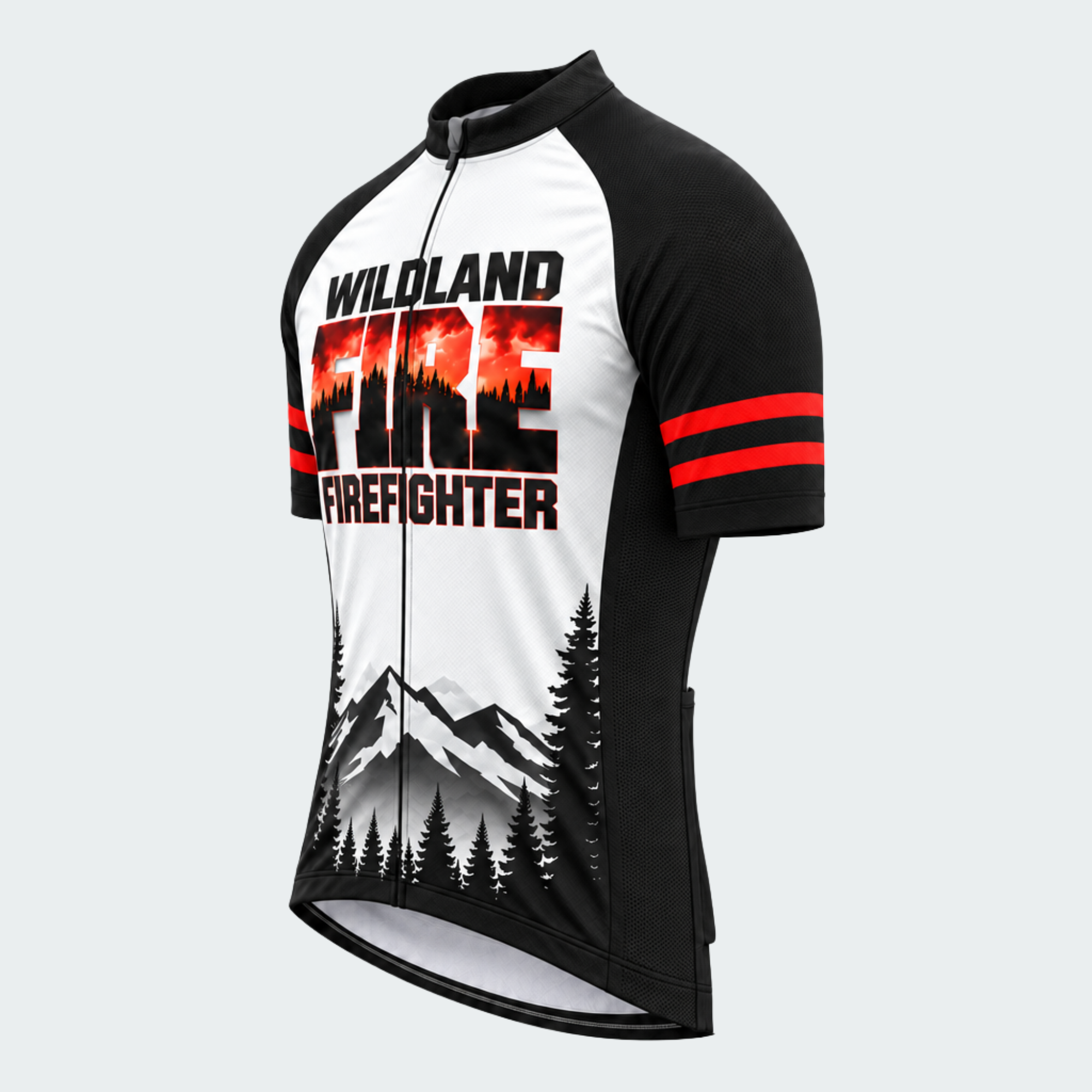 Men's Personalized Wildland Firefighter Ember Ridge Cycling Jersey & Kit — short sleeve jersey — image 04