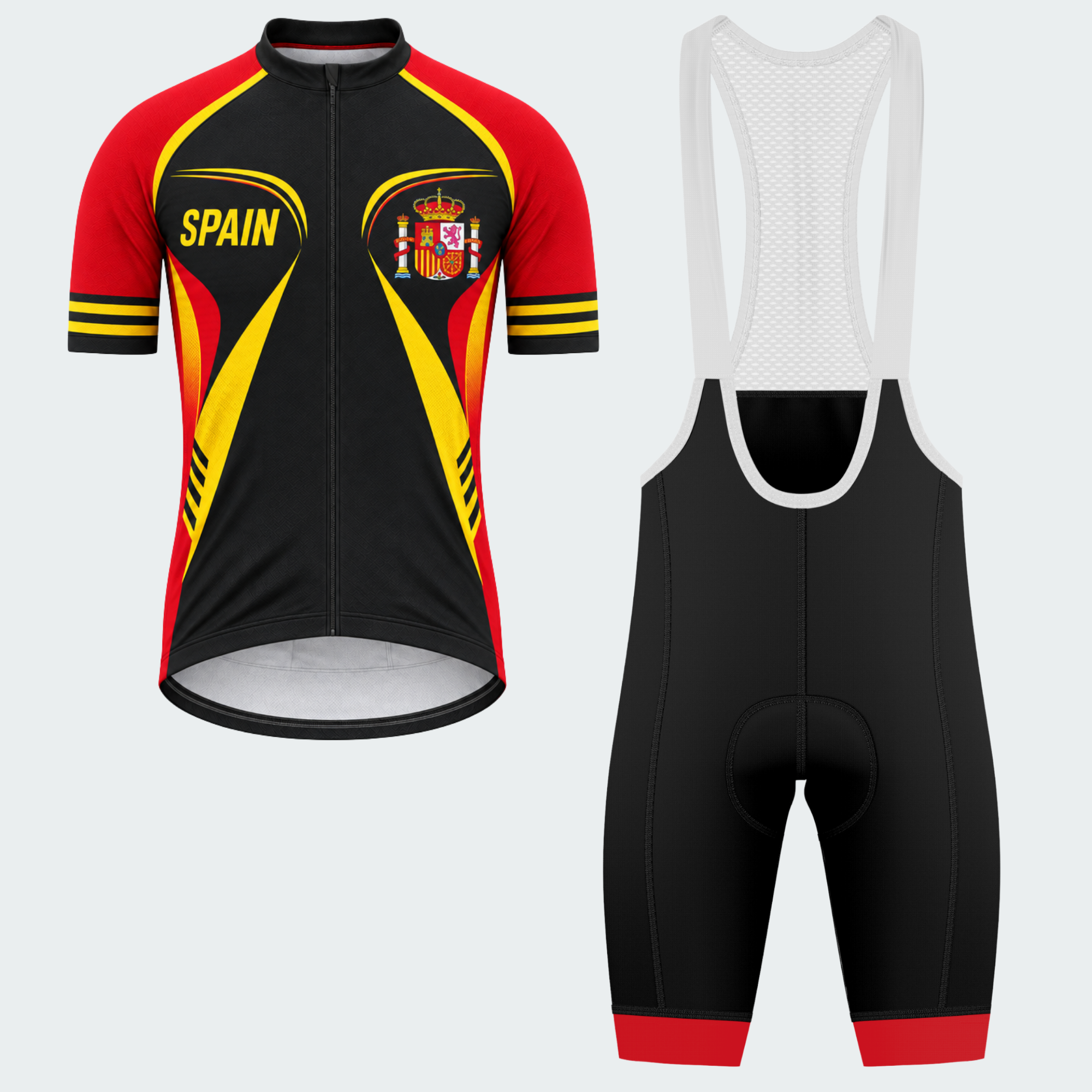 Men's Personalized Spain Coat of Arms Cycling Jersey & Kit — short sleeve bib shorts kit — featured image