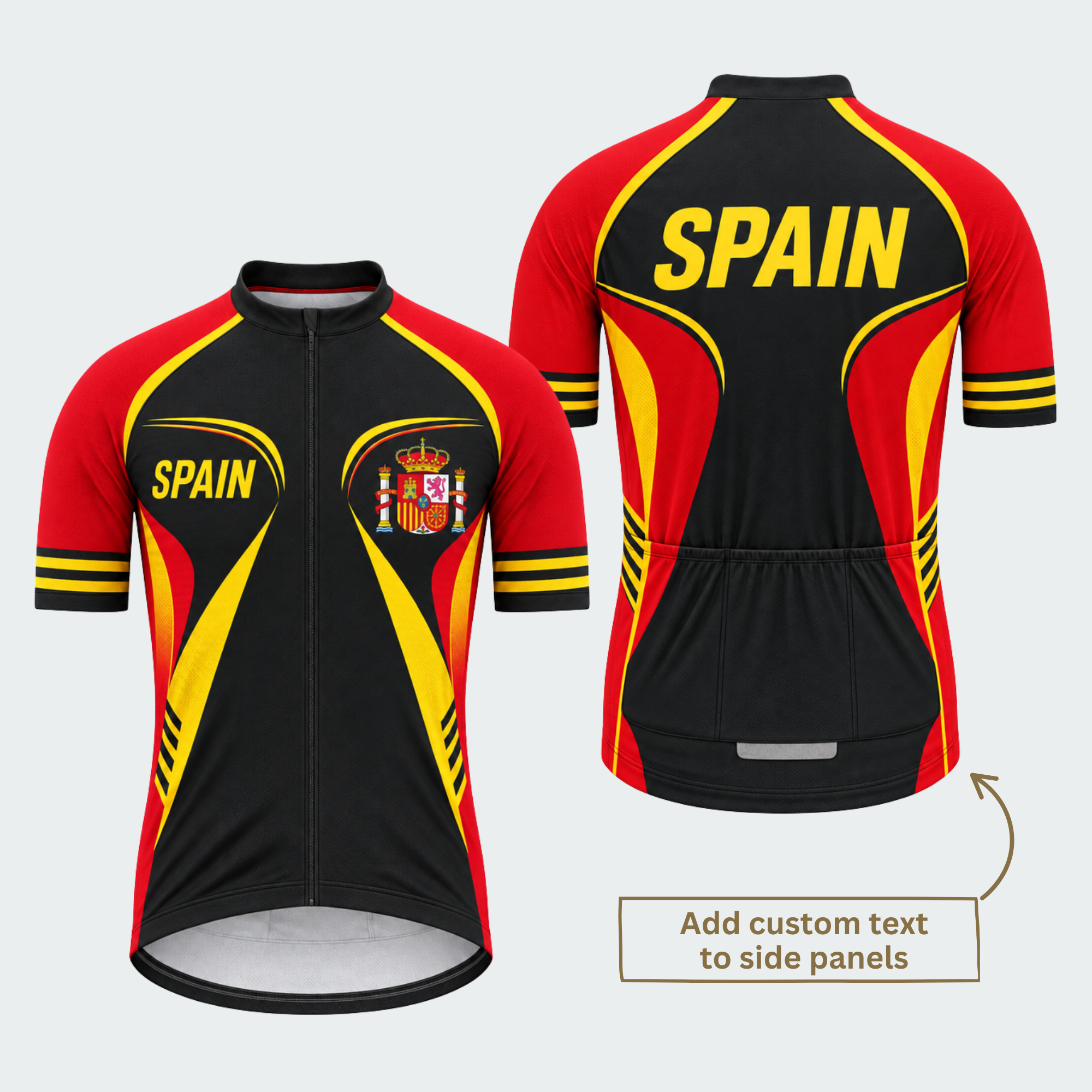 Men's Personalized Spain Coat of Arms Cycling Jersey & Kit — short sleeve jersey — featured image