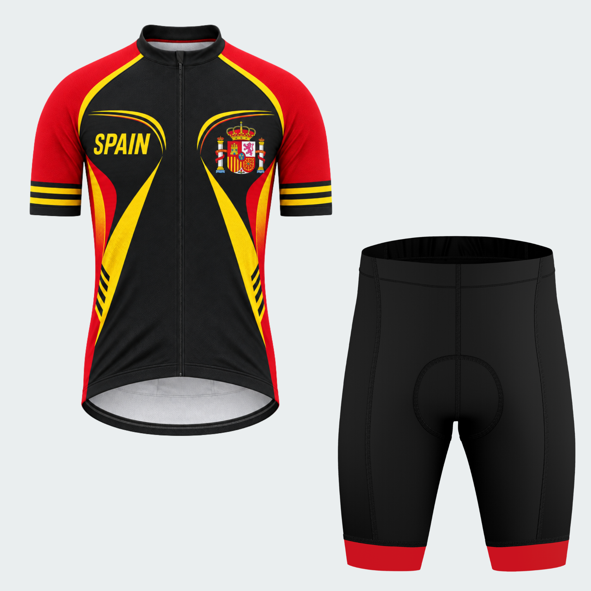 Men's Personalized Spain Coat of Arms Cycling Jersey & Kit — short sleeve shorts kit — featured image