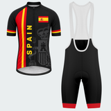 Men's Personalized Spain Crown & Stripes Cycling Jersey & Kit — short sleeve bib shorts kit — featured image