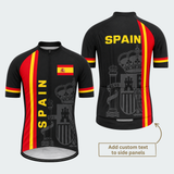 Men's Personalized Spain Crown & Stripes Cycling Jersey & Kit — short sleeve jersey — featured image