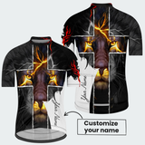 Men’s Personalized Christian Lion Cross Cycling Jersey