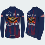 Men’s WTF Is a Kilometer Funny Patriotic Cycling Jersey & Kit