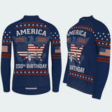 Men’s America 250th Birthday USA Map Cycling Jersey & Kit