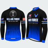 Men's Personalized U.S. Air Force Retired Veteran Cycling Jersey & Kit