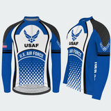 Men’s Personalized U.S. Air Force USAF Emblem Cycling Jersey & Kit