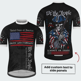 Men’s We The People Liberty or Death Patriotic Regular Fit Cycling Jersey