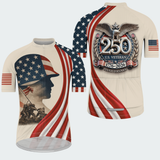 Men’s U.S. Veteran 250th Anniversary Regular Fit Cycling Jersey