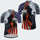 Men’s Rising Eagle American Strength Regular Fit Cycling Jersey