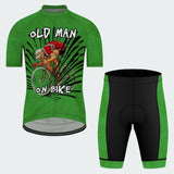 Men's Old Man On Bike Regular Fit Cycling Kit