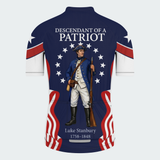 Men’s Descendant of a Patriot Personalized Cycling Jersey & Kit