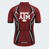 Men's Personalized Short Sleeve Cycling Jersey – Alumni Texas A&M Pride - Back