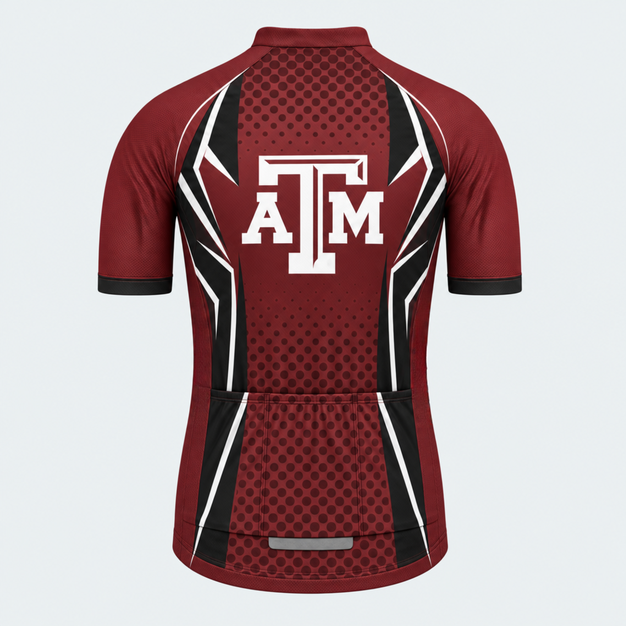 Men's Personalized Short Sleeve Cycling Jersey – Alumni Texas A&M Pride - Back