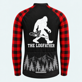 Men's Personalized Long Sleeve Lumberjack Cycling Jersey – The Logfather - Back