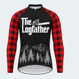 Men's Personalized Long Sleeve Lumberjack Cycling Jersey – The Logfather - Front