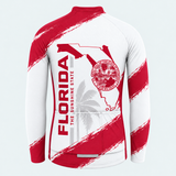 Men's Personalized Long Sleeve Cycling Jersey – Florida Shoreline Seal - Back