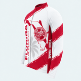 Men's Personalized Long Sleeve Cycling Jersey – Florida Shoreline Seal - Side