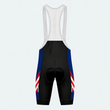 Men's US Patriotic Eagle Pride Cycling Bib Shorts - Back