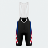Men's US Patriotic Eagle Pride Cycling Bib Shorts - Front