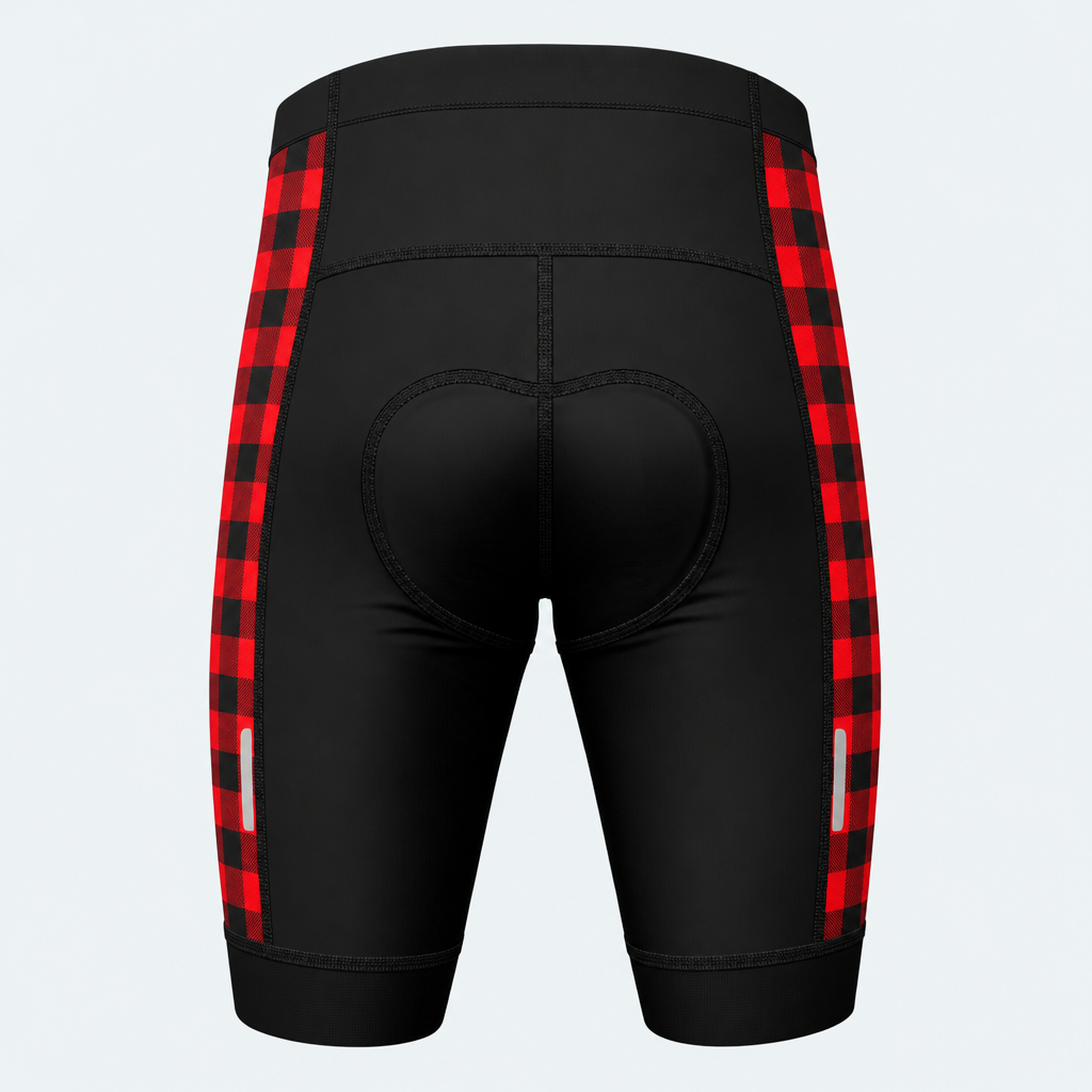 Men's Timber Run Lumberjack Cycling Shorts - Back