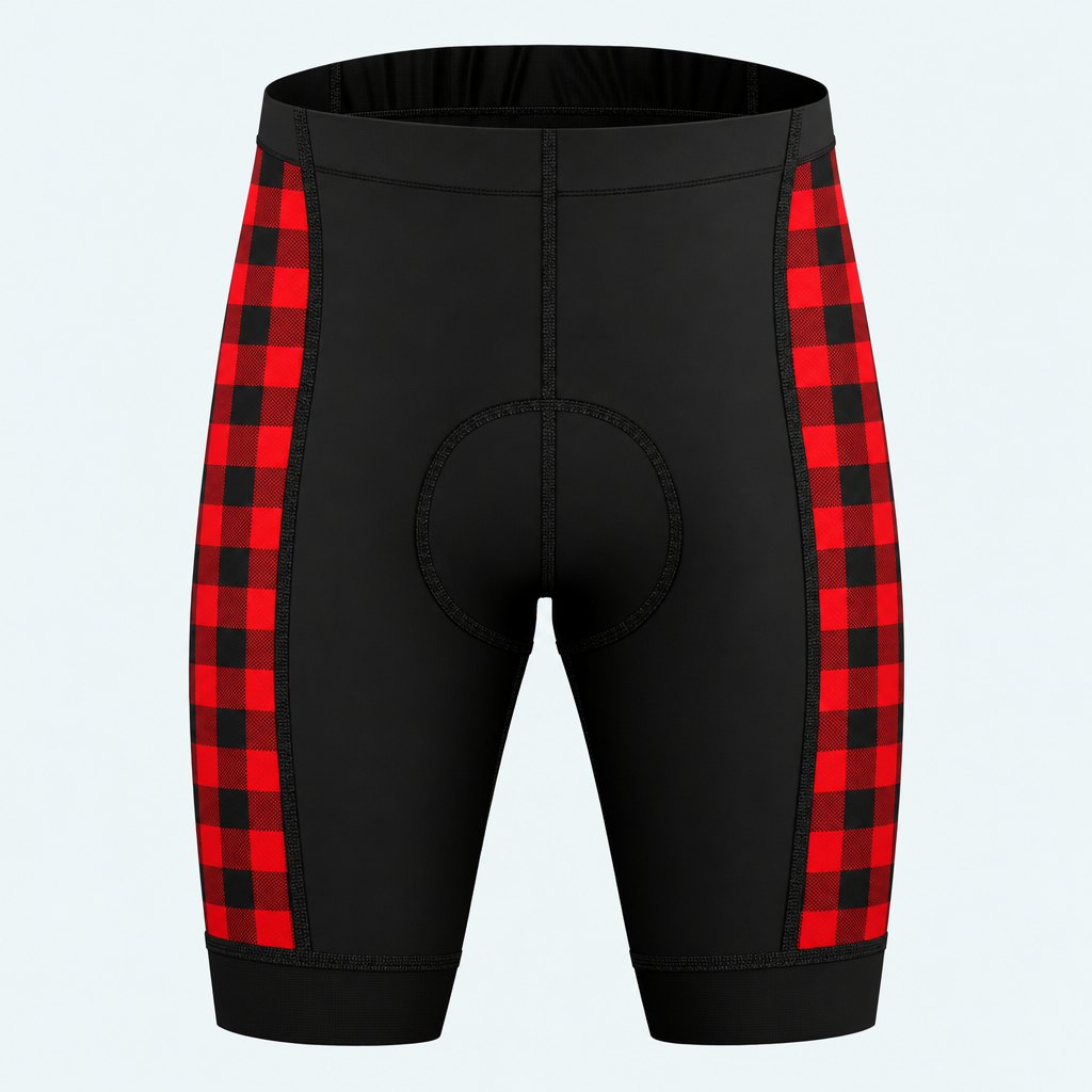 Men's Timber Run Lumberjack Cycling Shorts - Front