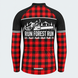 Men's Personalized Long Sleeve Cycling Jersey – Timber Run Lumberjack - Back