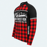 Men's Personalized Long Sleeve Cycling Jersey – Timber Run Lumberjack - Side