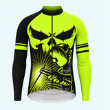 Men's Personalized Long Sleeve Cycling Jersey – Welder Sparks - Front