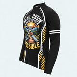 Men's Personalized Long Sleeve Cycling Jersey – Trail Crew Makes the Path Possible - Side