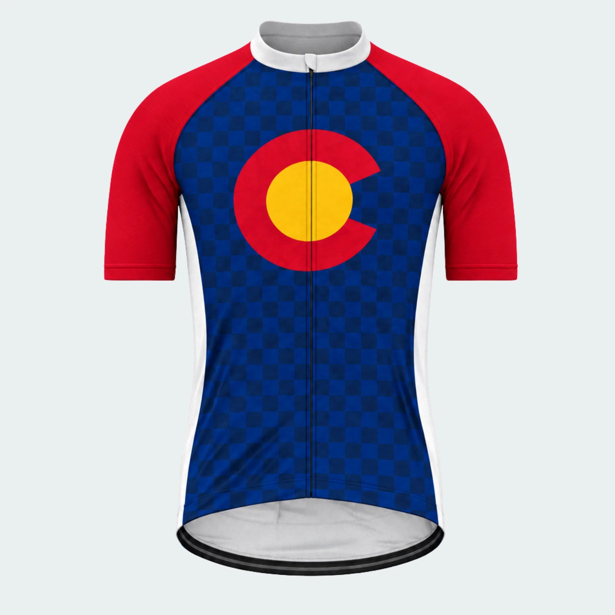 Men's Personalized Short Sleeve Cycling Jersey – Colorado Centennial C - Front