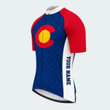 Men's Personalized Short Sleeve Cycling Jersey – Colorado Centennial C - Front 45°