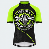 Men's Personalized Short Sleeve Cycling Jersey – Mechanic I Can Fix A Lot Of Things - Front