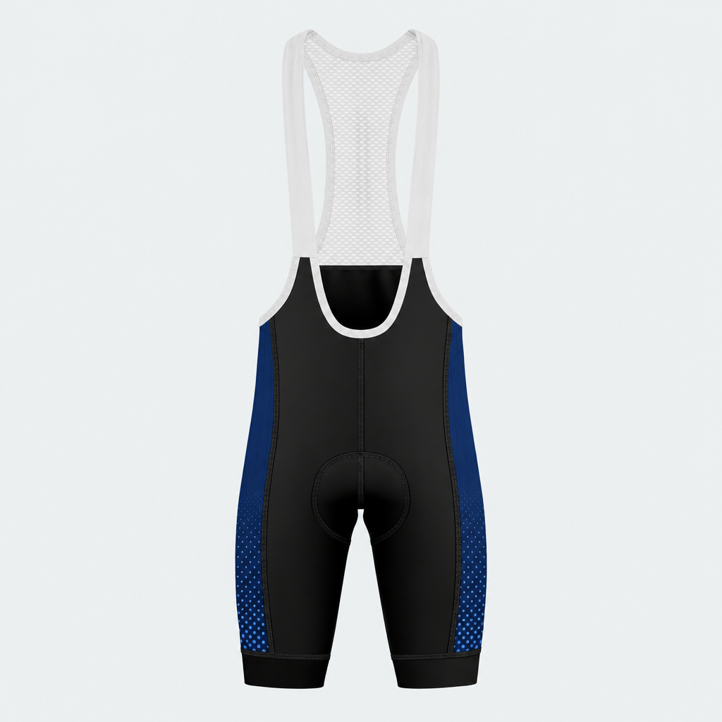 Men's US Patriotic Stars and Stripes Cycling Bib Shorts - Front