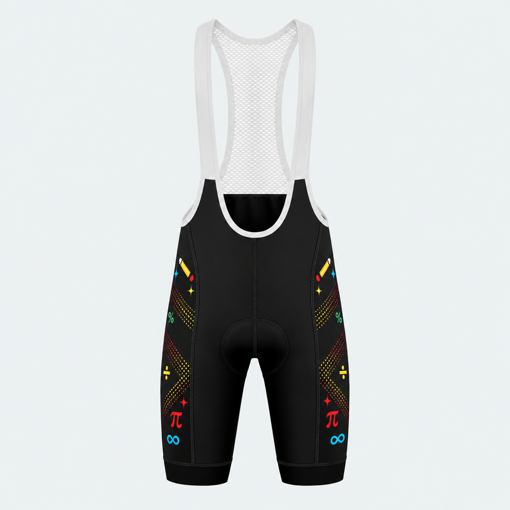 Men's Math Teacher Formula Cycling Bib Shorts - Front