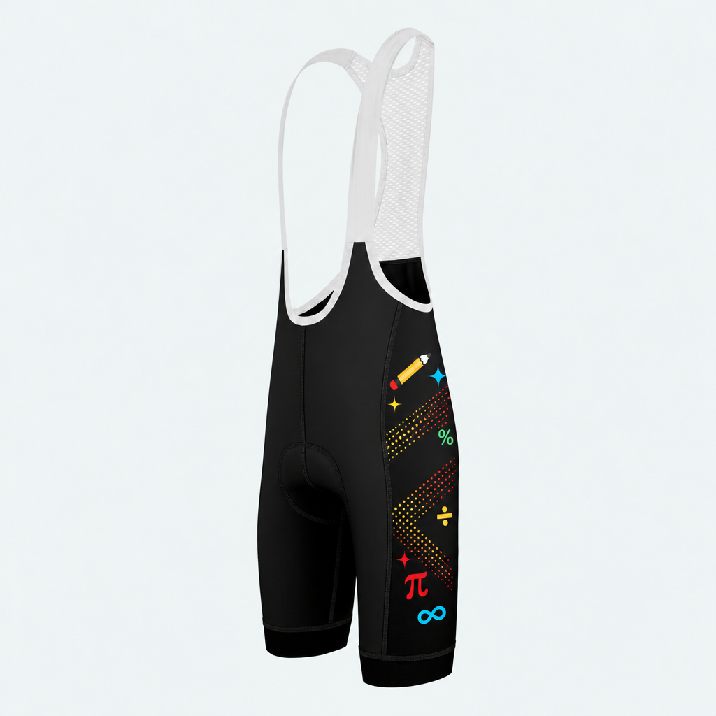 Men's Math Teacher Formula Cycling Bib Shorts - Side