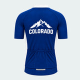 Men's Personalized Short Sleeve Cycling Jersey – Colorado Peak Roundel - Back