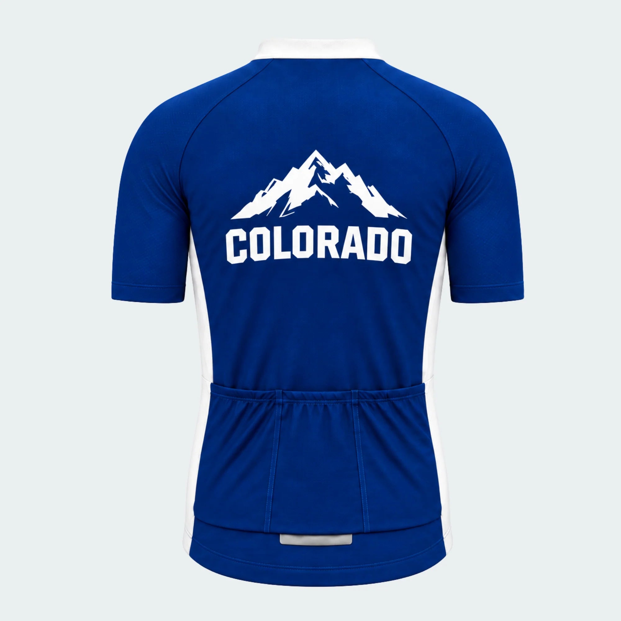 Men's Personalized Short Sleeve Cycling Jersey – Colorado Peak Roundel - Back