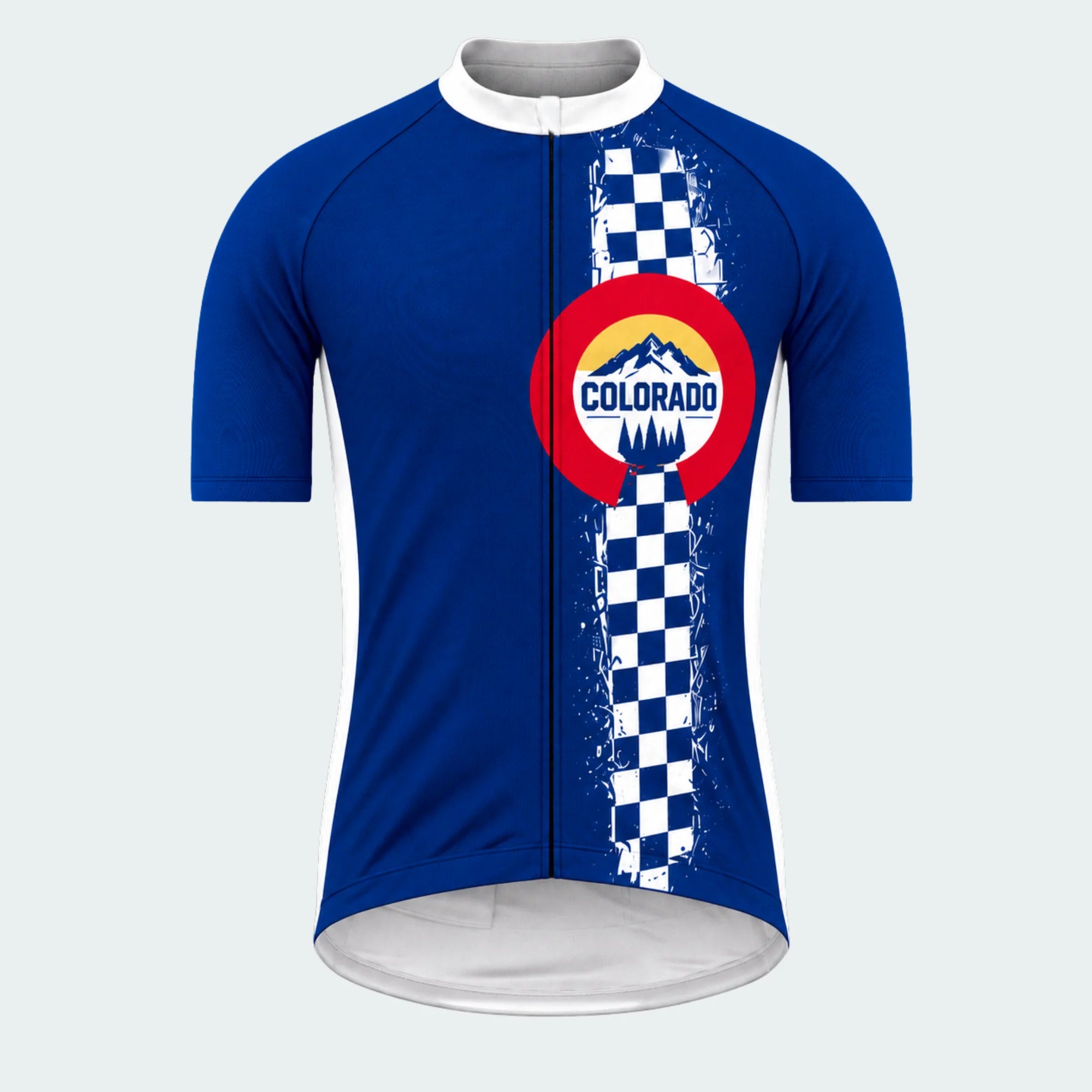 Men's Personalized Short Sleeve Cycling Jersey – Colorado Peak Roundel - Front