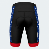Men's US Patriotic Stars & Eagle Cycling Shorts - Back